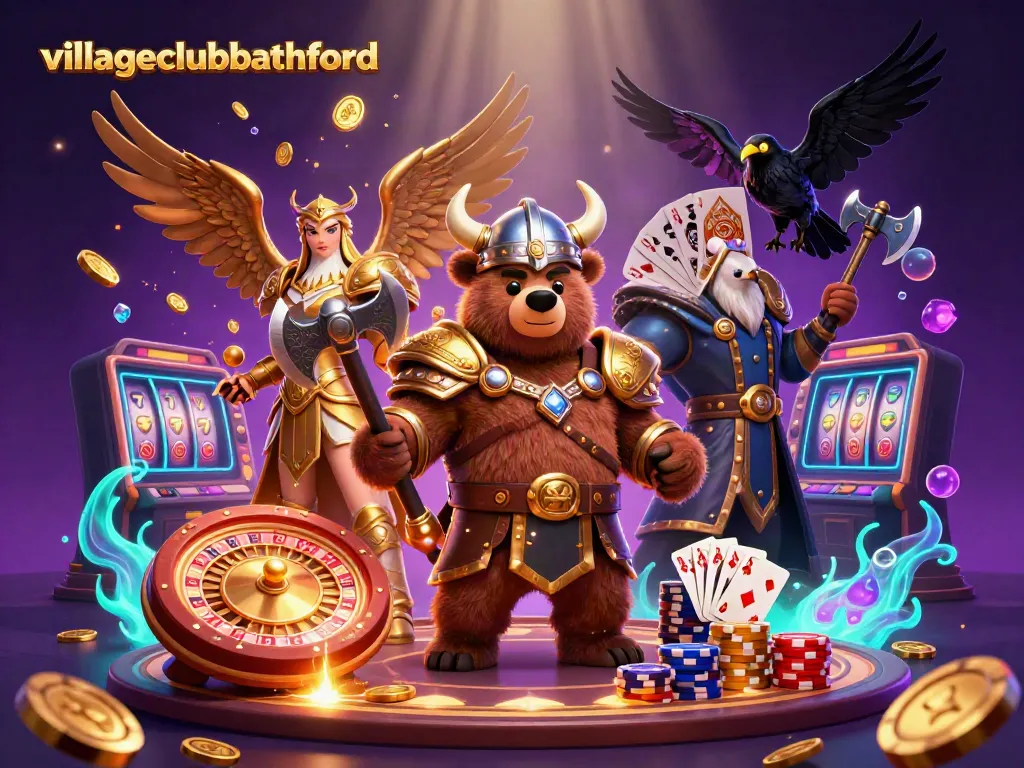 Experience casino excitement at villageclubbathford with vibrant, captivating 3D characters and game elements.