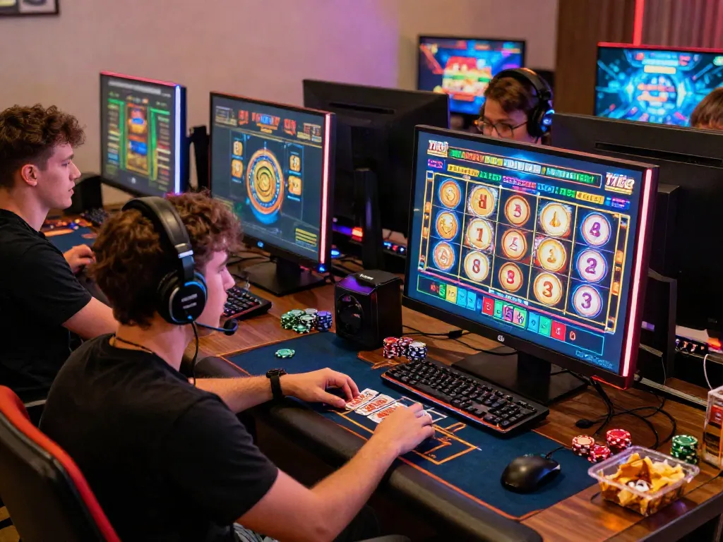 Online gaming community enjoying TX88 platform games with excitement.