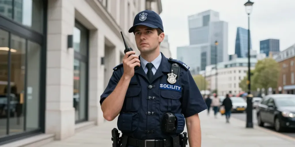 Security Guards providing professional service in London’s commercial areas.