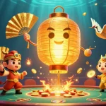 Experience the excitement of sun win with vibrant slot machines and golden elements in a dynamic casino scene.